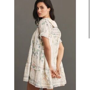 THE FINDLEY PUFF-SLEEVE COLLARED MINI DRESS BY PILCRO